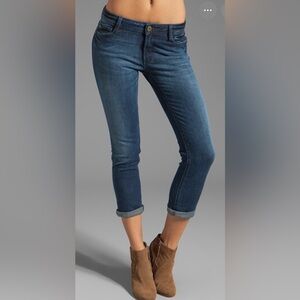 DL1961 Cropped Ankle Jeans in Deep Blue